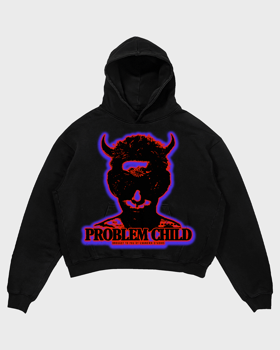 PROBLEM CHILD HOODIE- BLACK